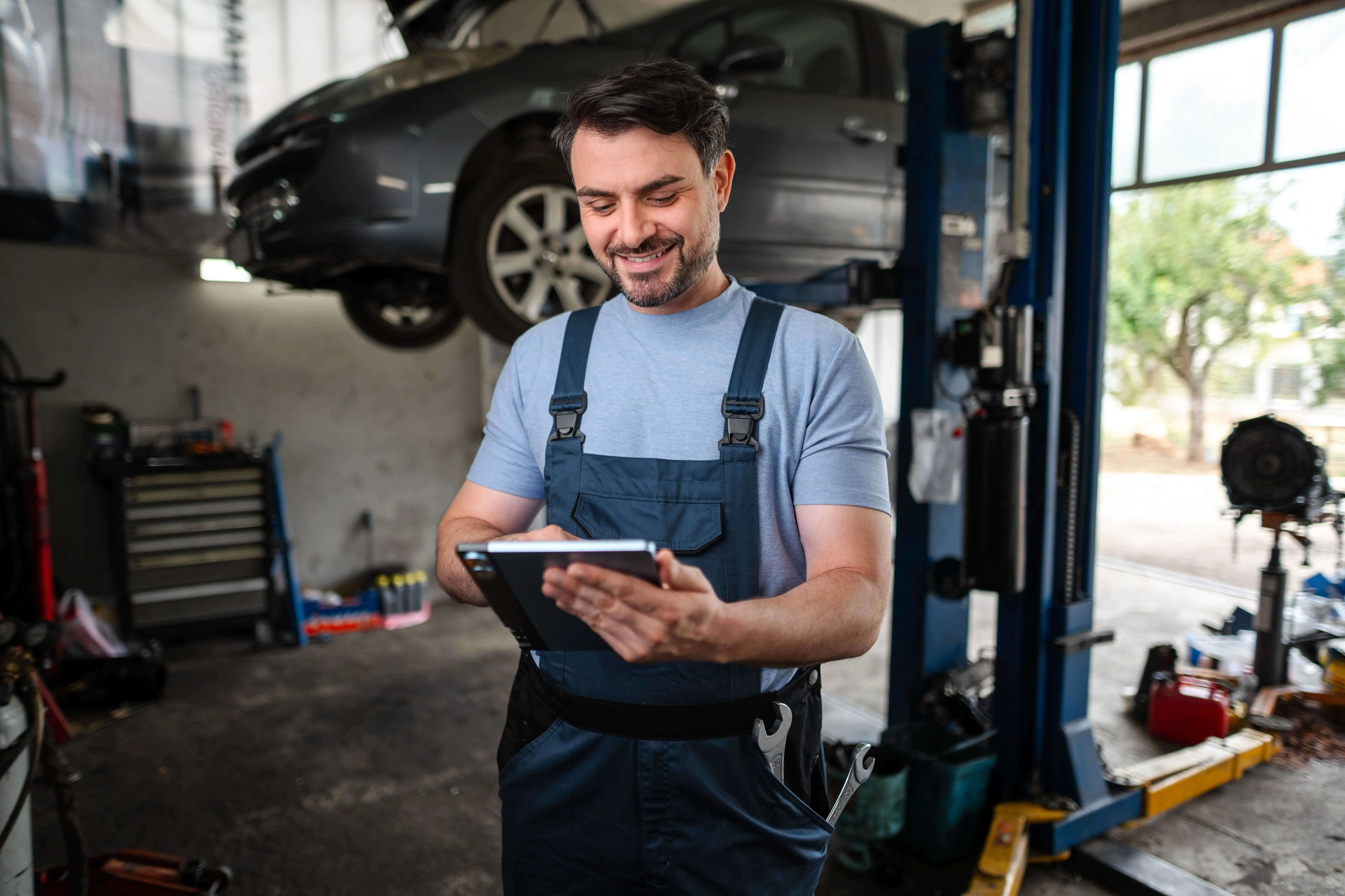Business owner considering AI automation options